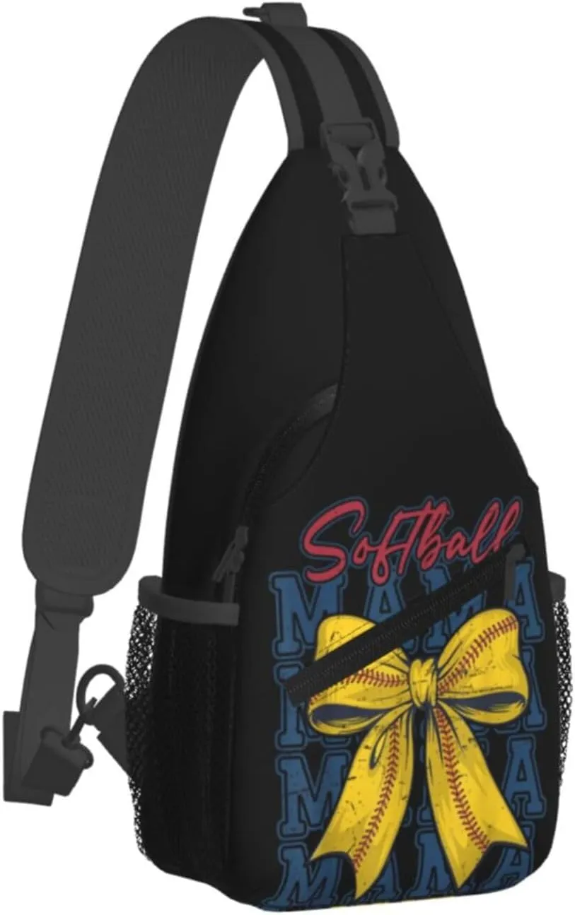 St. Patrick's Shamrock Axolotls Crossbody Bag Adjustable Sling Bag Casual Chest Bags Travel Shoulder Backpack