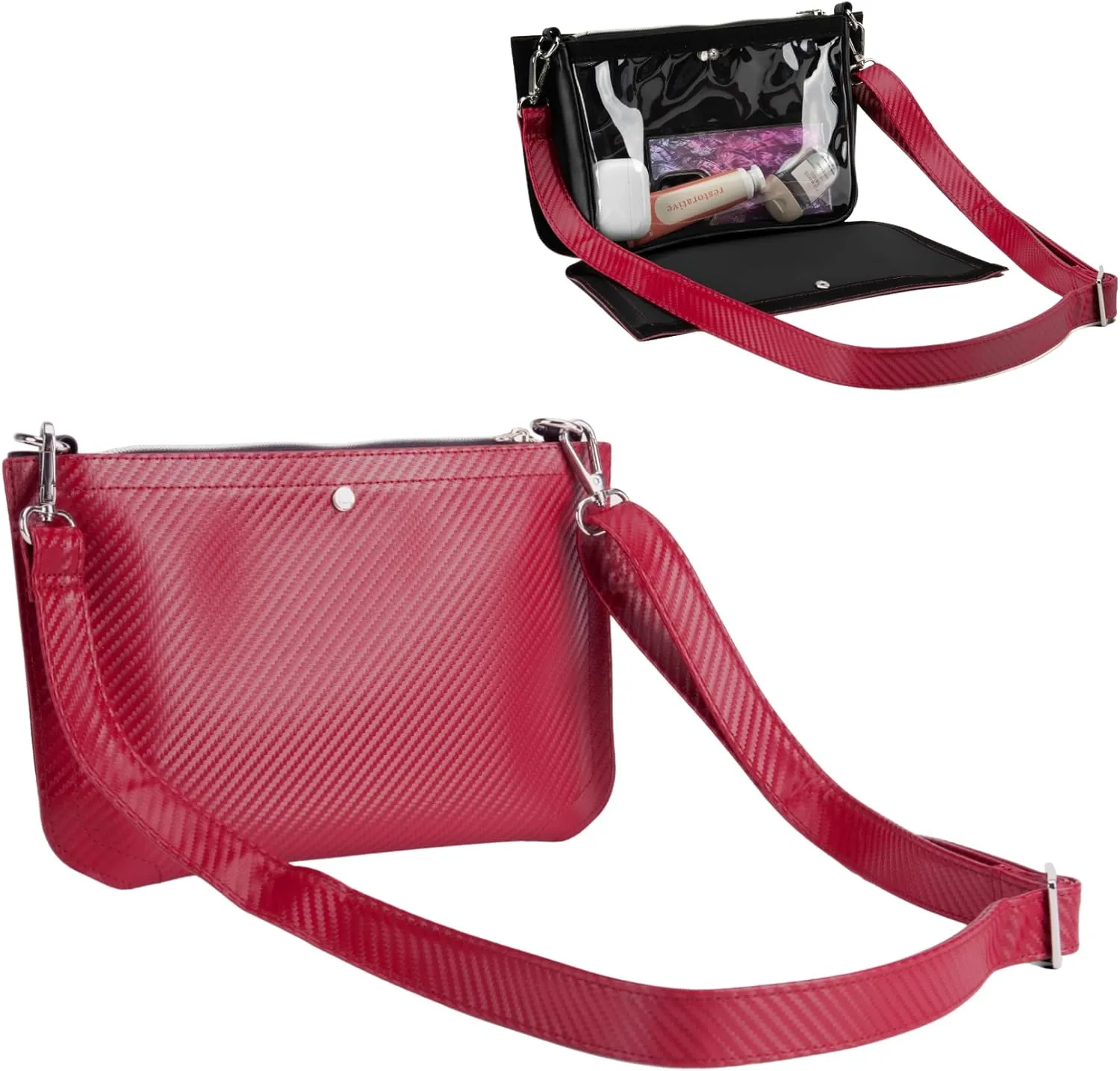 Stadium Bag Full Set - Clear Bag with Removable Outer Wrap, Stadium Approved Clear Bag for Concerts, Sports, Events