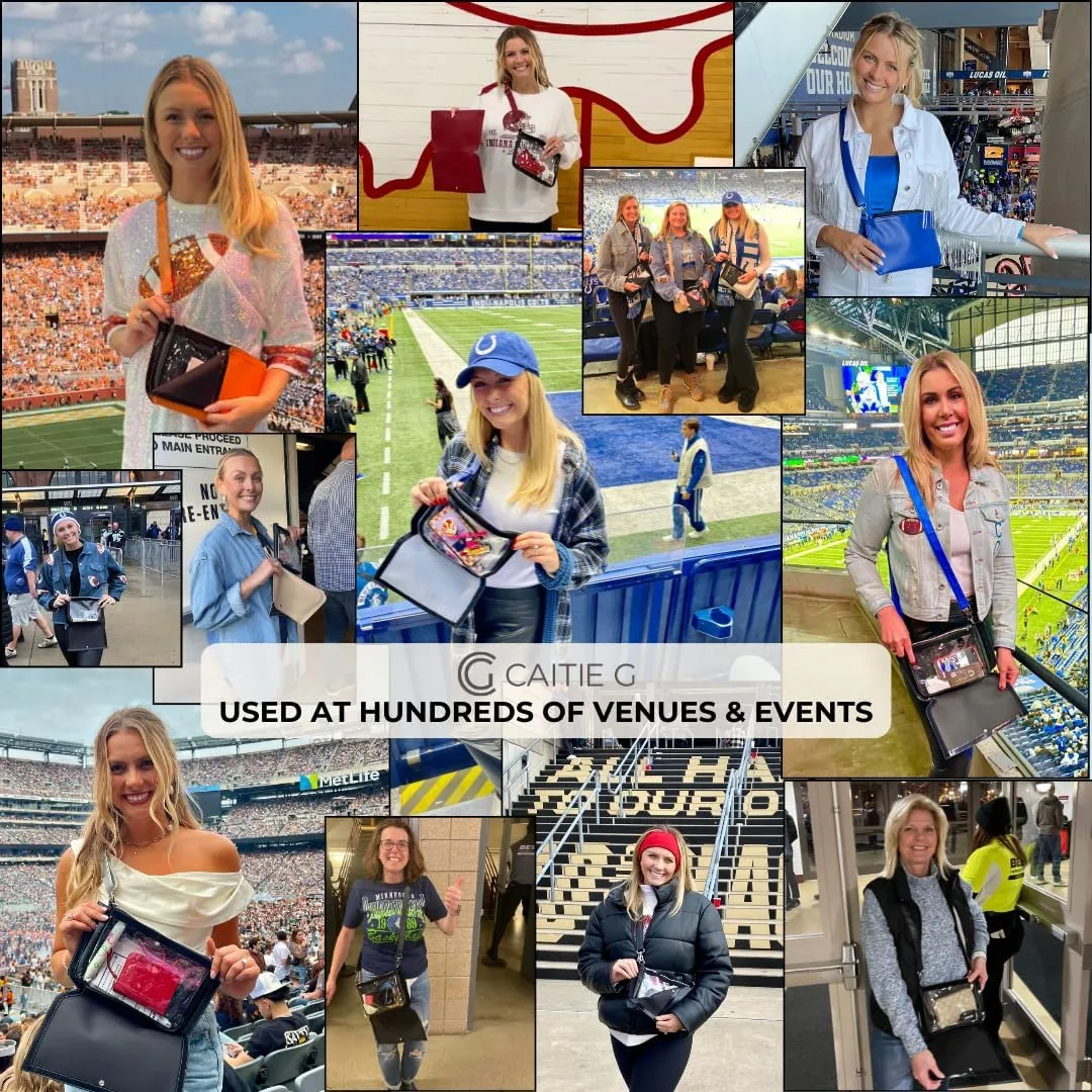 Stadium Bag Full Set - Clear Bag with Removable Outer Wrap, Stadium Approved Clear Bag for Concerts, Sports, Events