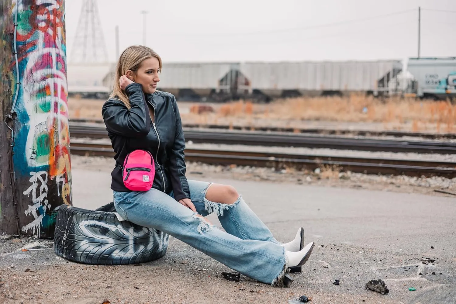 Stargazer Mini Convertible Backpack - Neon - Fluorescent