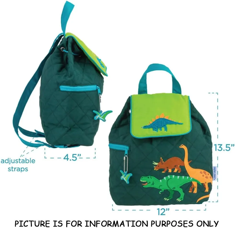 Stephen Joseph Kids Backpack - Travel Backpack - Children's Back to School Supplies - Quilted Tote Bag (Personalized Farm Animals)