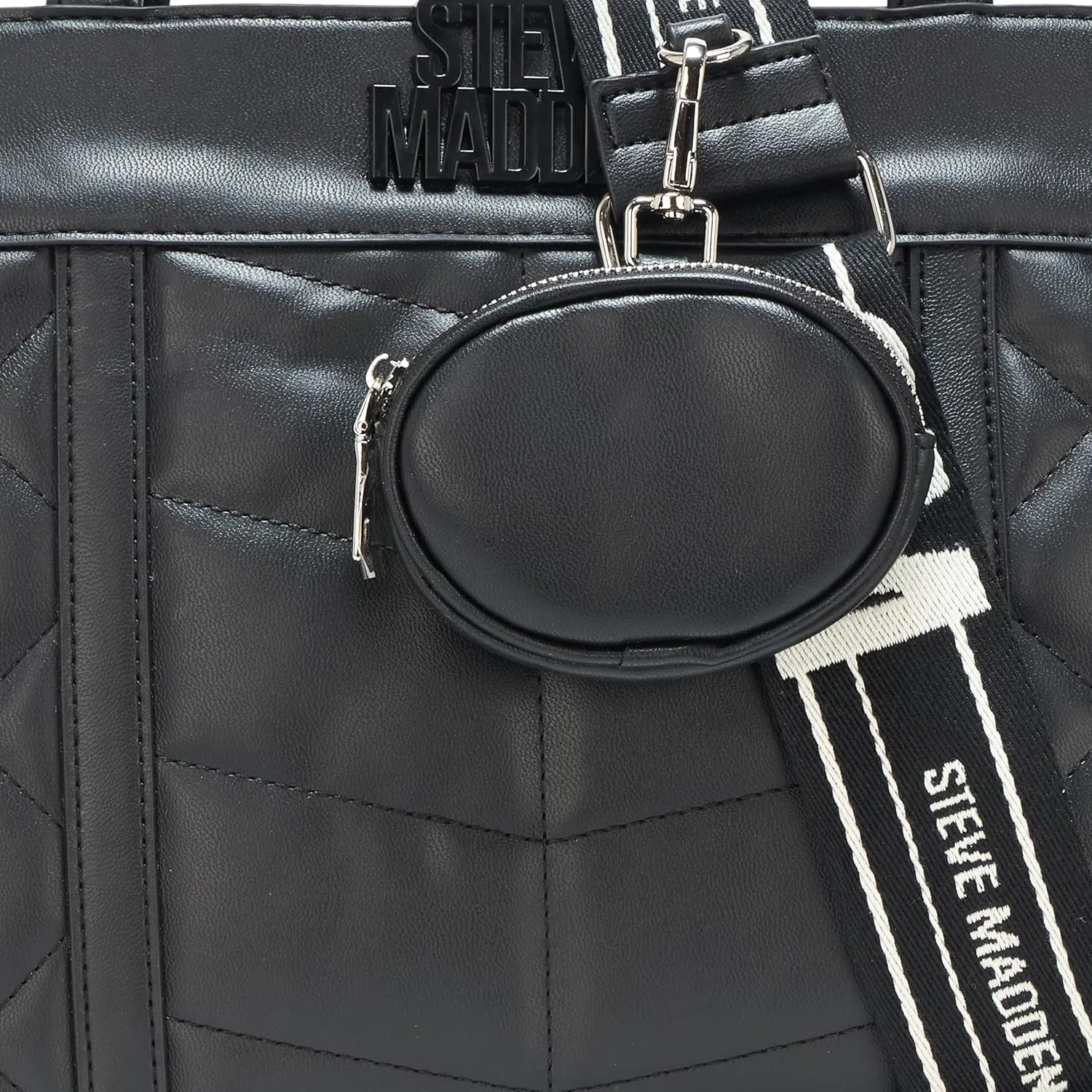 Steve Madden Belia Chevron Quilted Satchel