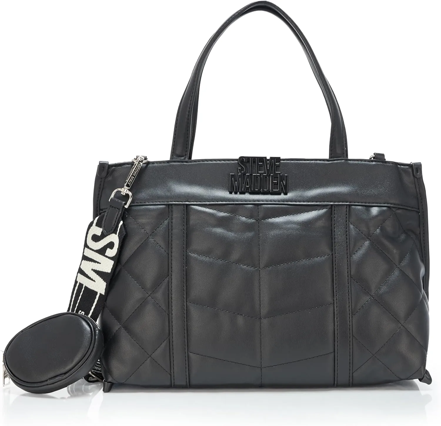 Steve Madden Belia Chevron Quilted Satchel