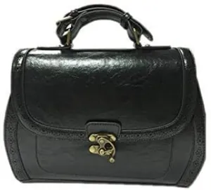 Stevie Vintage Satchel Retro Handbag - One Size (Black)