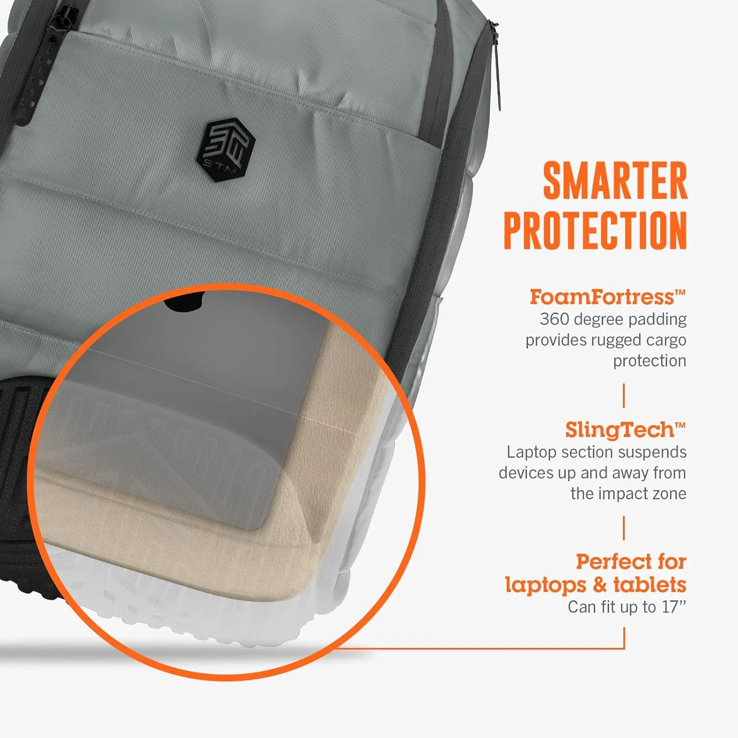 STM Backpack, Grey, 30L