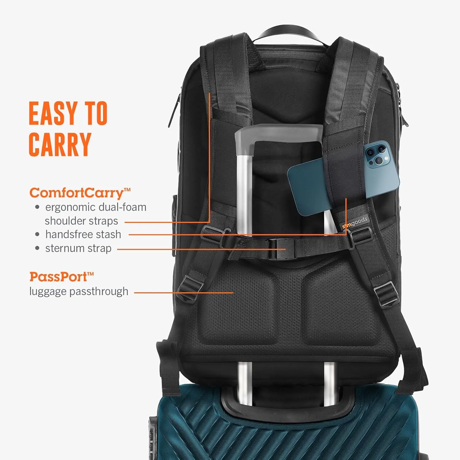 STM Backpack, Grey, 30L