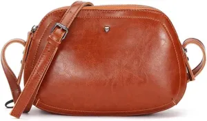 Straps Travel Commuter Purse for Party Women's Genuine Leather Crossbody Retro Shoulder with Adjustable