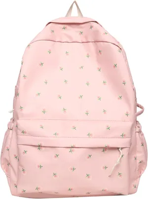 Student Backpack Fashionable New Pattern Fresh Flower Pattern Practical Large Capacity Conceal Carry Backpack (One Size)