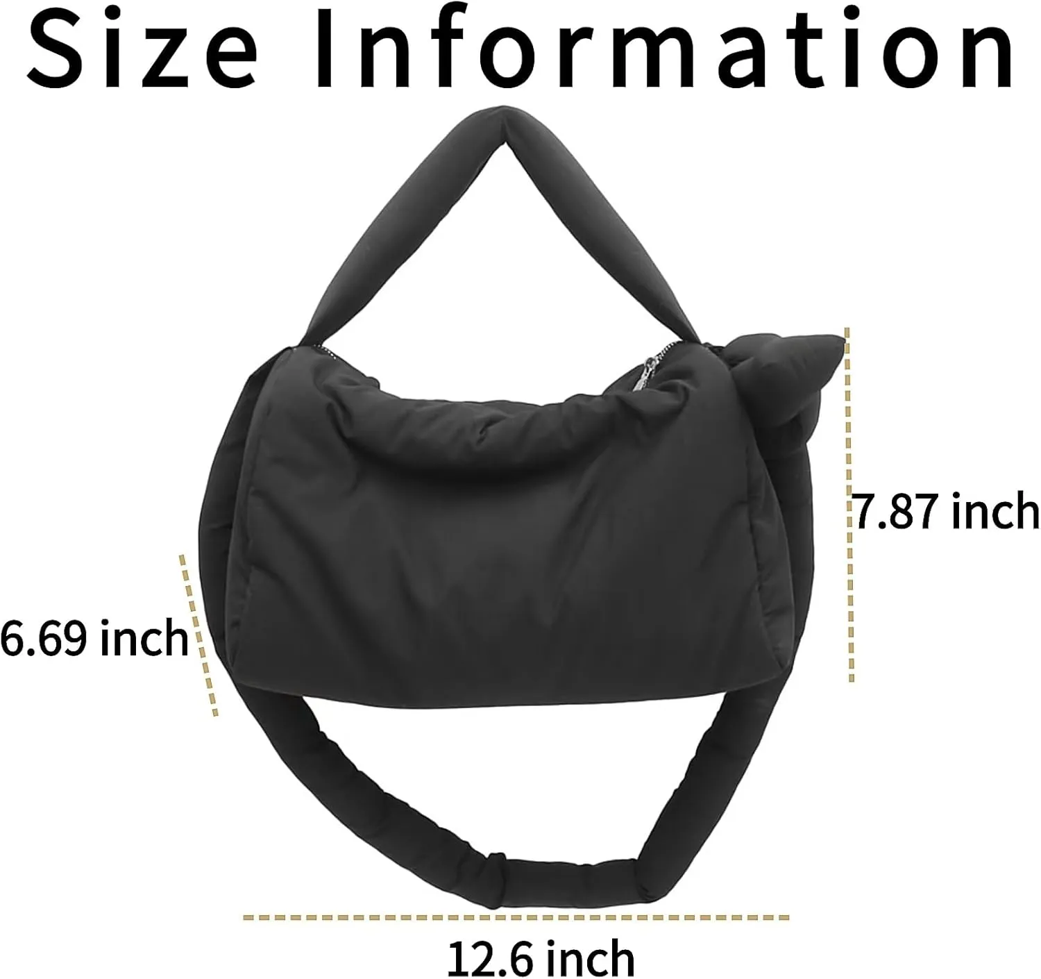 Stylish Quilted Puffer Tote Bag for Women, Large Nylon Travel Tote, Crossbody Medium Purse for Versatile Use