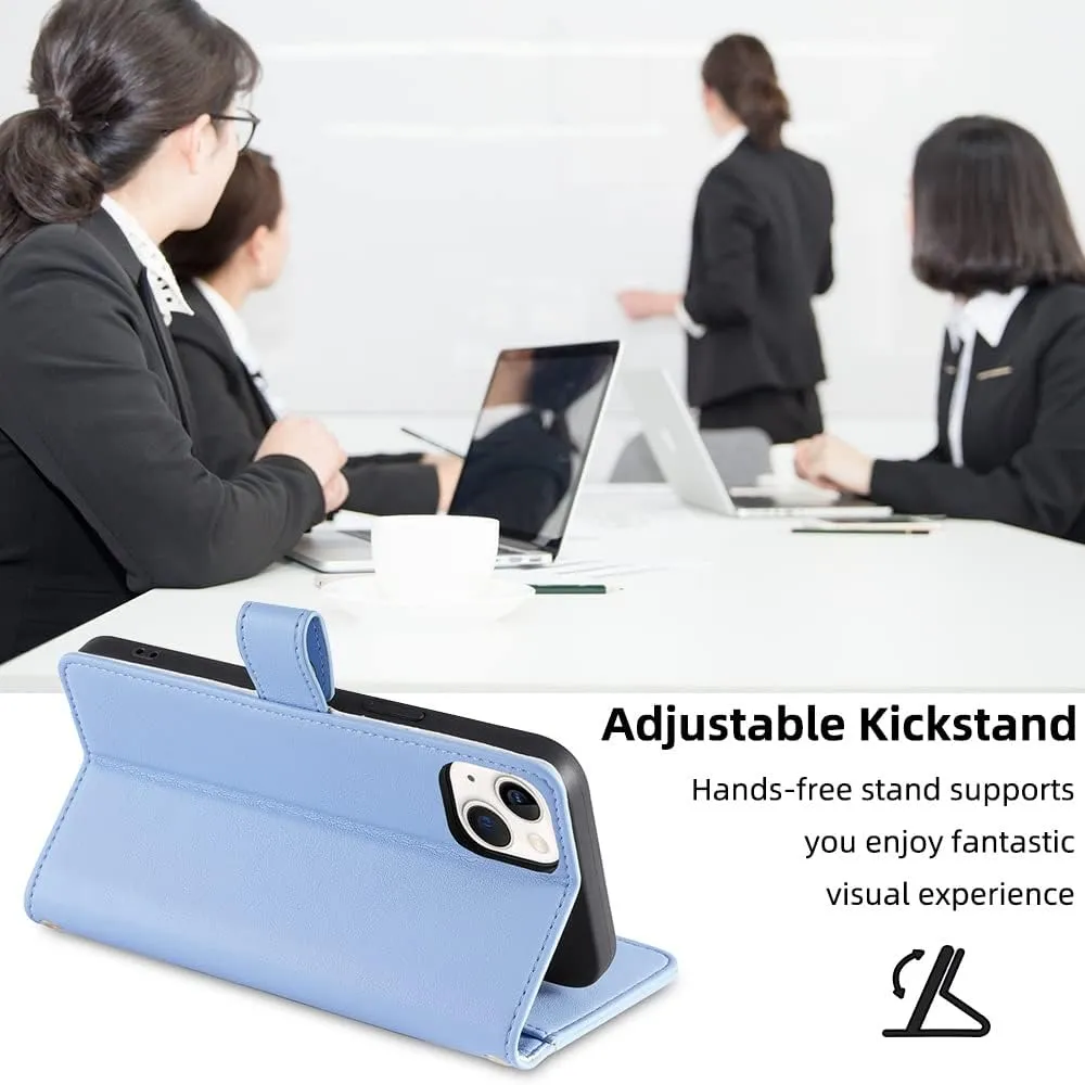 Suitable for iPhone 15, iPhone 15 Pro, Plus, Pro Max Phone Bags, Handbags, Popsockets,Women's Crossbody Bags, Clip (Blue, iPhone 15 Plus)