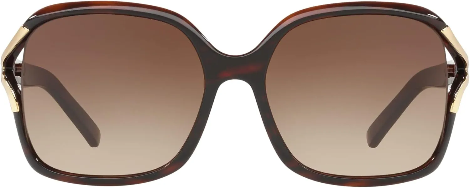 Sunglass Hut Collection Woman Sunglasses Black Frame, Polar Grey Gradient Lenses, 58MM