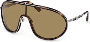 Sunglasses Moncler ML 0222 Vangarde 55N Olive Havana, Light Ruthenium/Lenses
