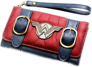 Superhero Woman Trifold Satchel Fold Women's Hand Purse Clutch Wallet