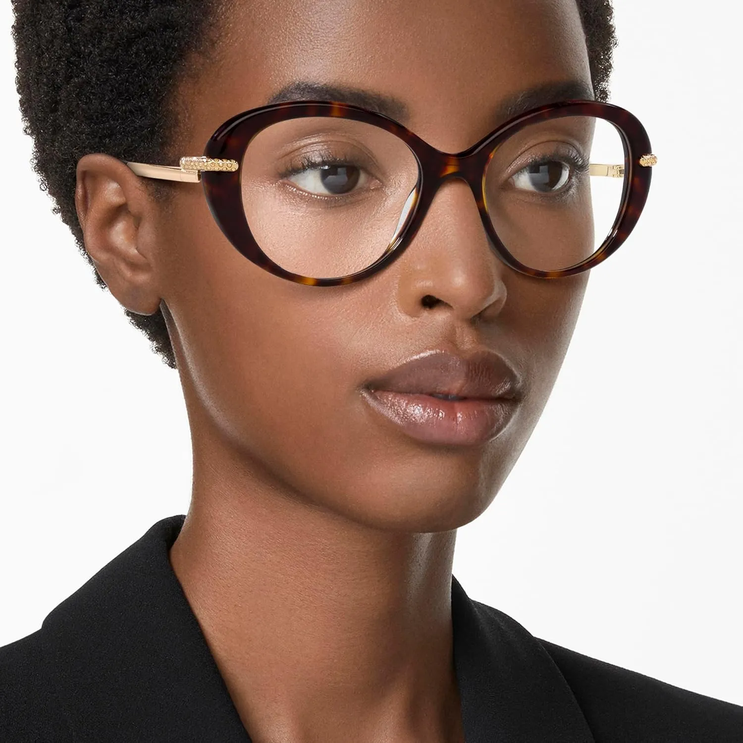 Swarovski Women's Sk2001 Oval Prescription Eyewear Frames