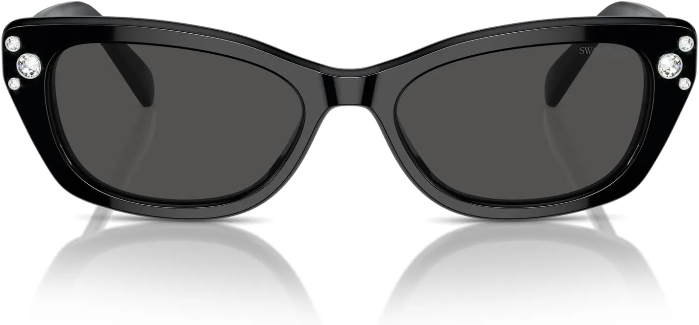 Swarovski Women's Sk6019f Low Bridge Fit Oval Sunglasses