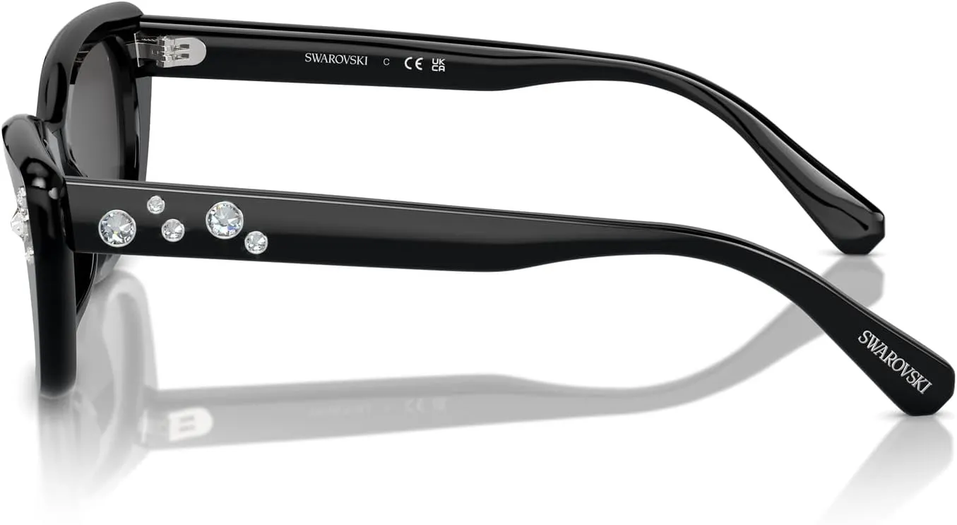 Swarovski Women's Sk6019f Low Bridge Fit Oval Sunglasses