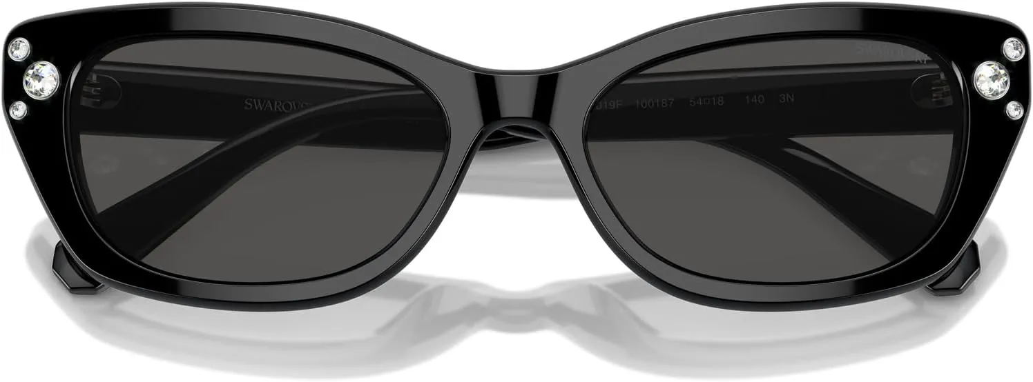 Swarovski Women's Sk6019f Low Bridge Fit Oval Sunglasses