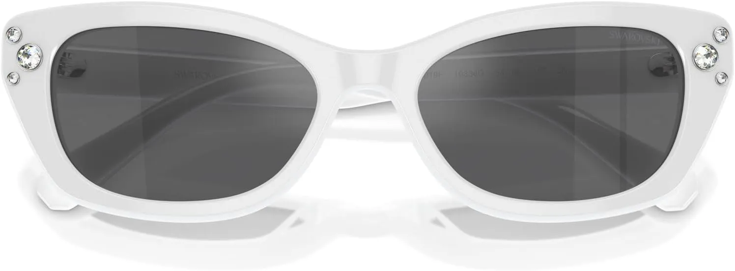 Swarovski Women's Sk6019f Low Bridge Fit Oval Sunglasses