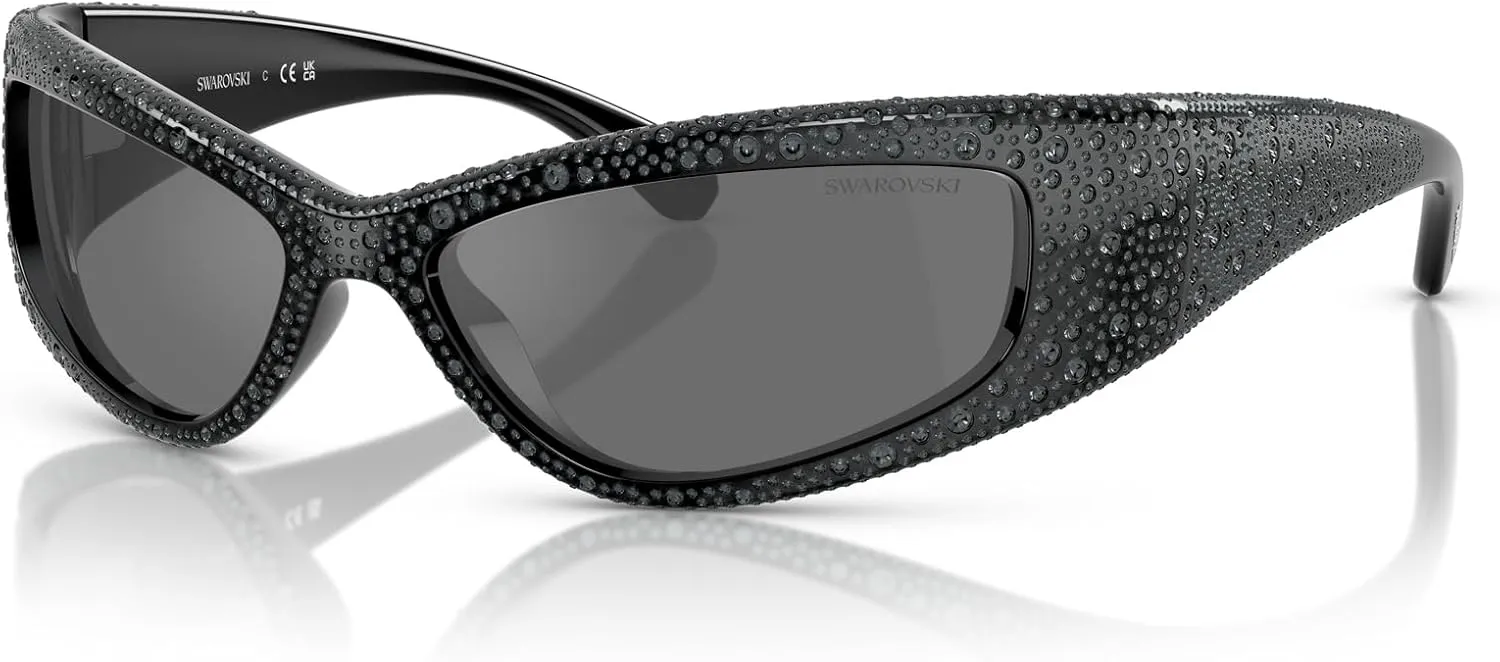 Swarovski Women's Sk6027 Rectangular Sunglasses