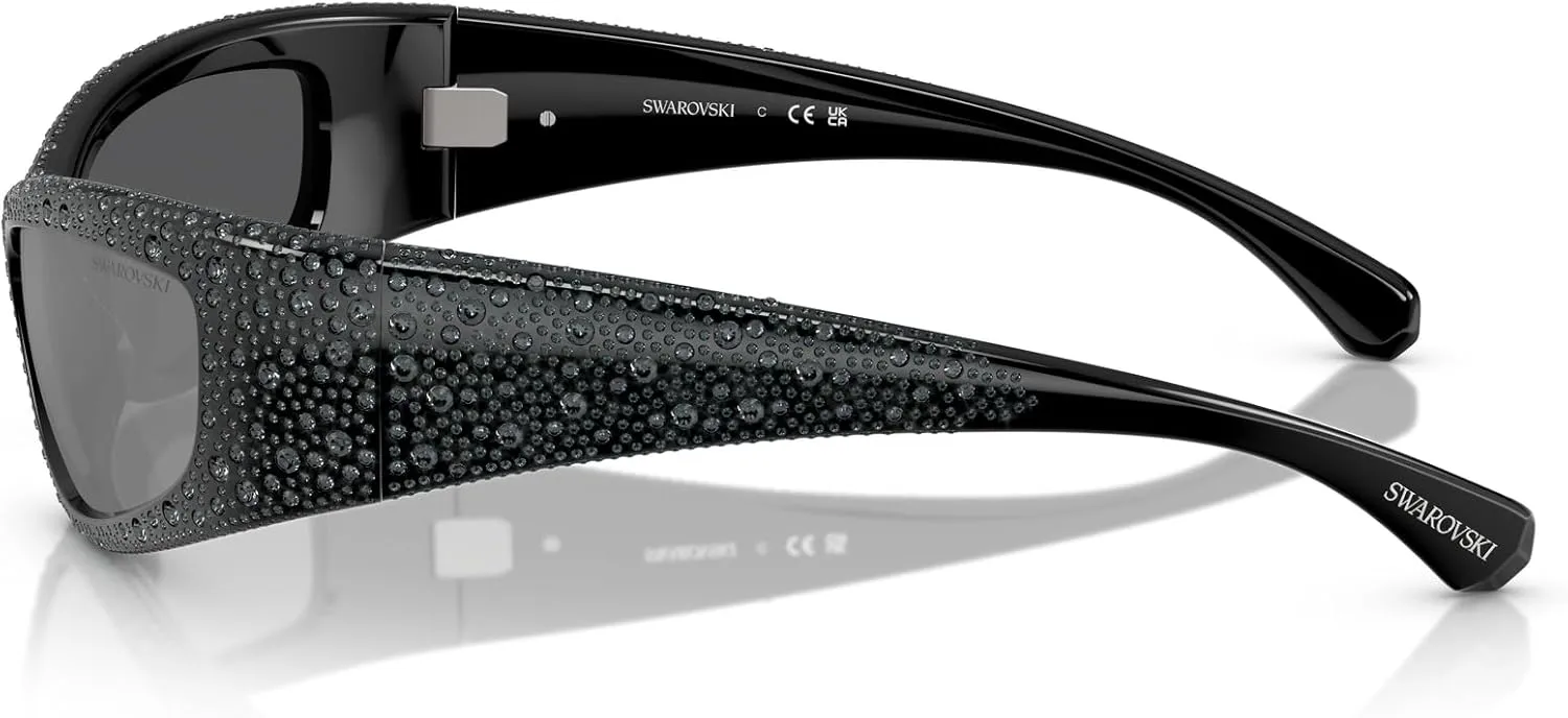 Swarovski Women's Sk6027 Rectangular Sunglasses