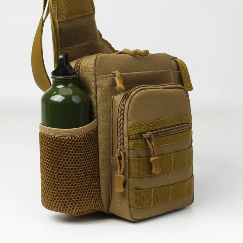 Tactical Backpack Multifunctional Outdoor Large Capacity Sling Shoulder Crossbody Bag for Every Day Carry (Yellow)