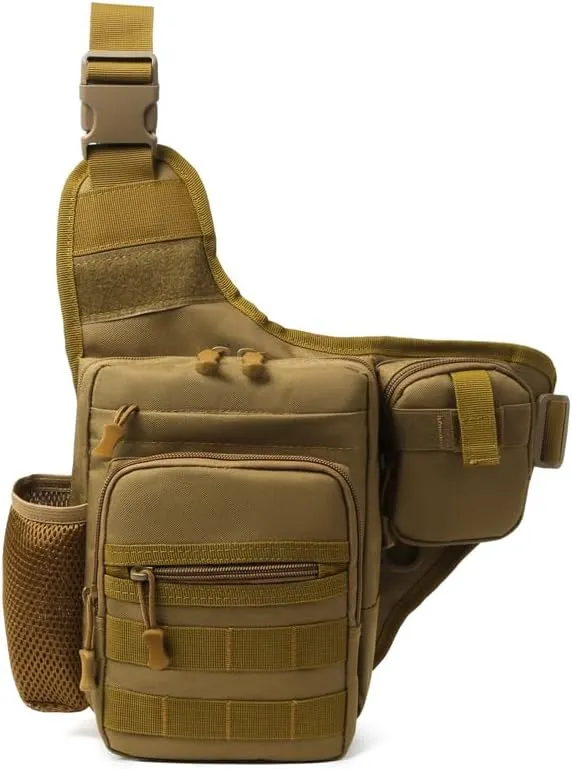 Tactical Backpack Multifunctional Outdoor Large Capacity Sling Shoulder Crossbody Bag for Every Day Carry (Yellow)