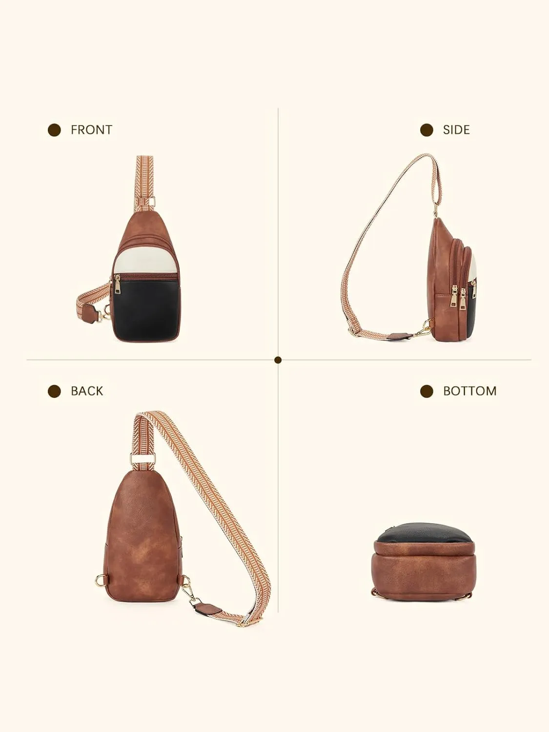 Telena Crossbody Bags for Women Cross Body Sling Bag with Adjustable Shoulder Strap