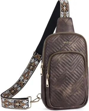 Telena Large Sling Bag Crossbody Bags for Women Fanny Packs Cross Body with Adjustable Strap