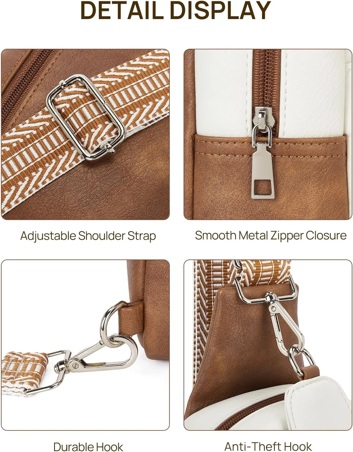 Telena Large Sling Bag Crossbody Bags for Women Fanny Packs Cross Body with Adjustable Strap