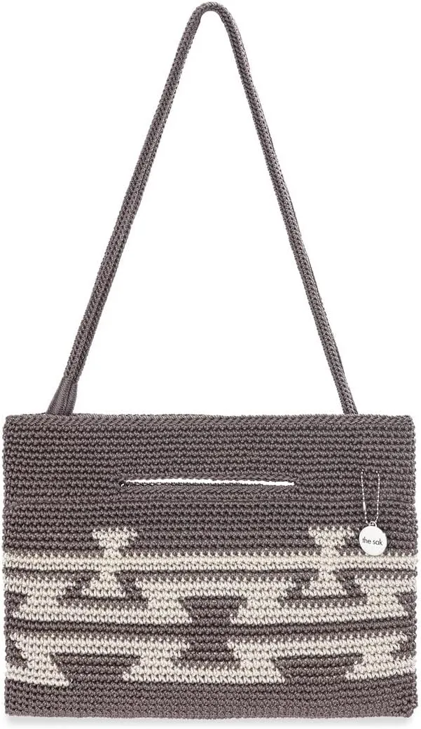 The Sak Linden Convertible Crossbody Bag in Crochet, Adjustable Multi Use Strap