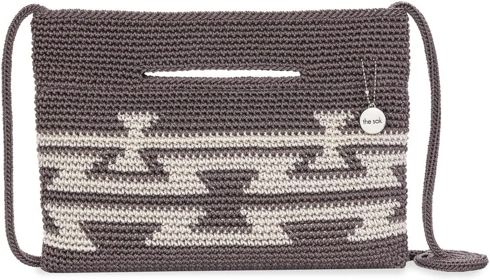 The Sak Linden Convertible Crossbody Bag in Crochet, Adjustable Multi Use Strap