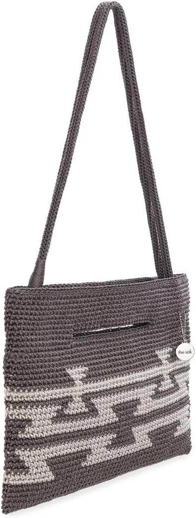 The Sak Linden Convertible Crossbody Bag in Crochet, Adjustable Multi Use Strap