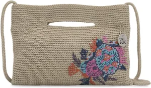 The Sak Linden Convertible Crossbody Bag in Crochet, Adjustable Multi Use Strap