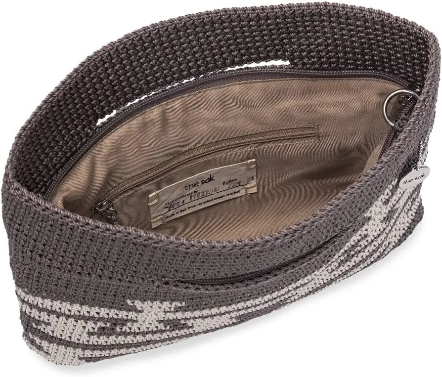 The Sak Linden Convertible Crossbody Bag in Crochet, Adjustable Multi Use Strap