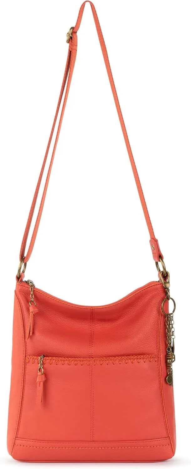 The Sak Lucia Crossbody Bag in Leather, Convertible Purse with Adjustable Strap