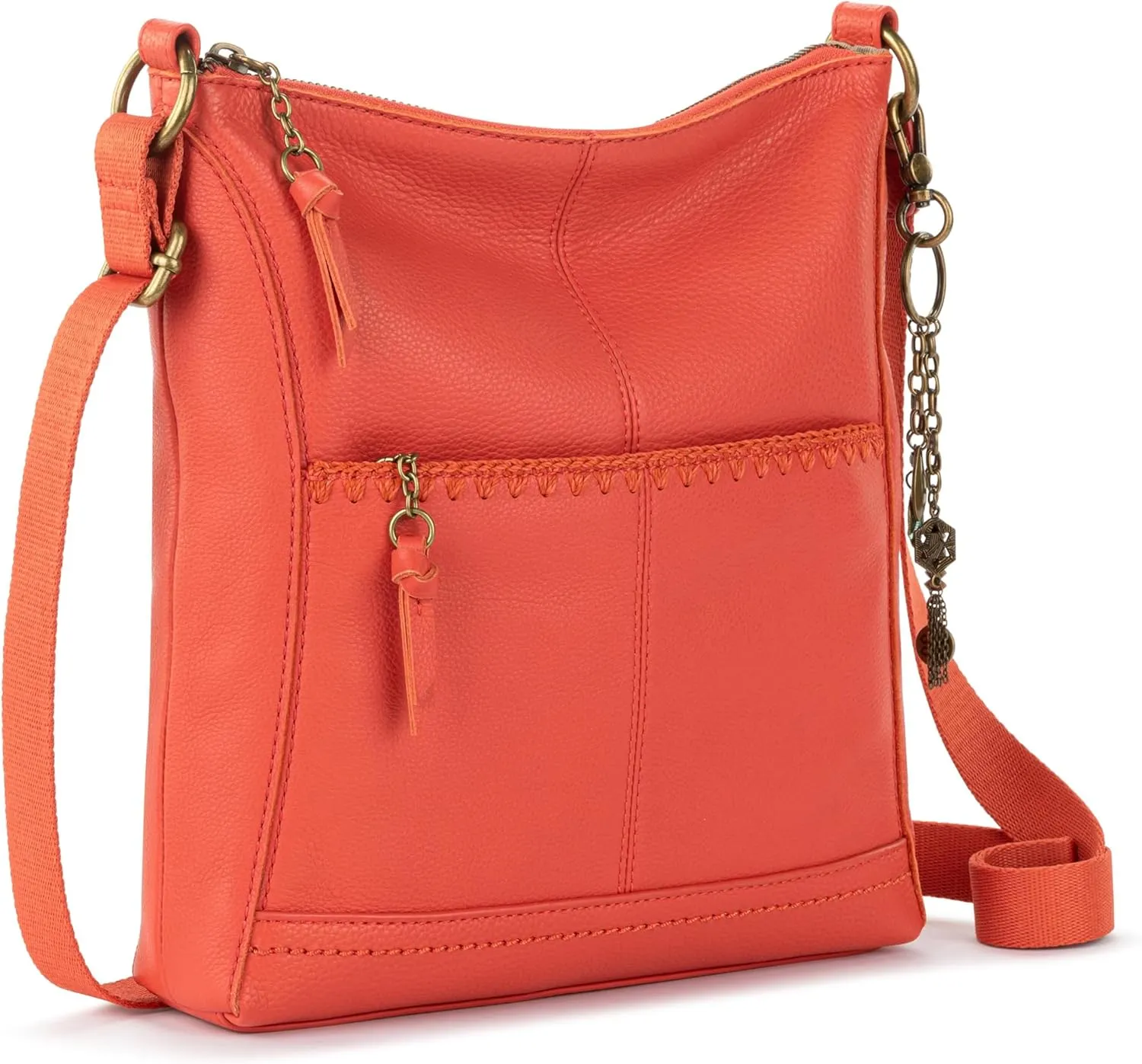 The Sak Lucia Crossbody Bag in Leather, Convertible Purse with Adjustable Strap