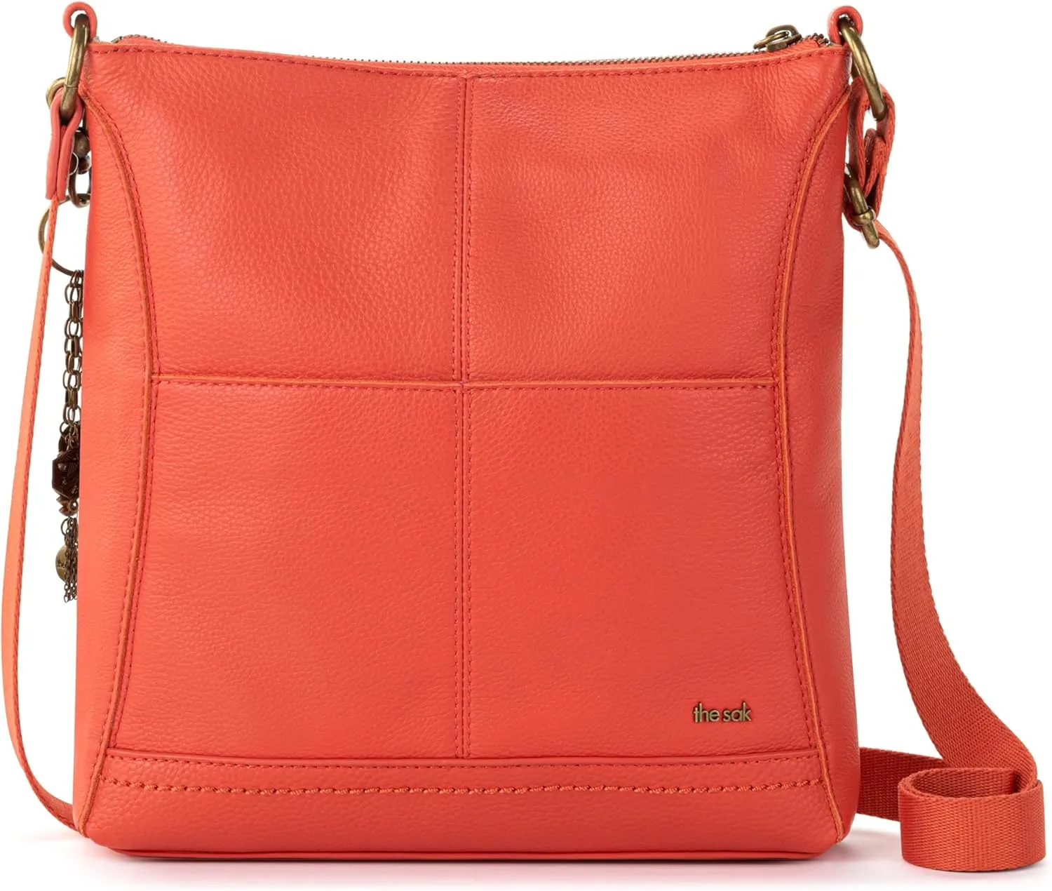 The Sak Lucia Crossbody Bag in Leather, Convertible Purse with Adjustable Strap