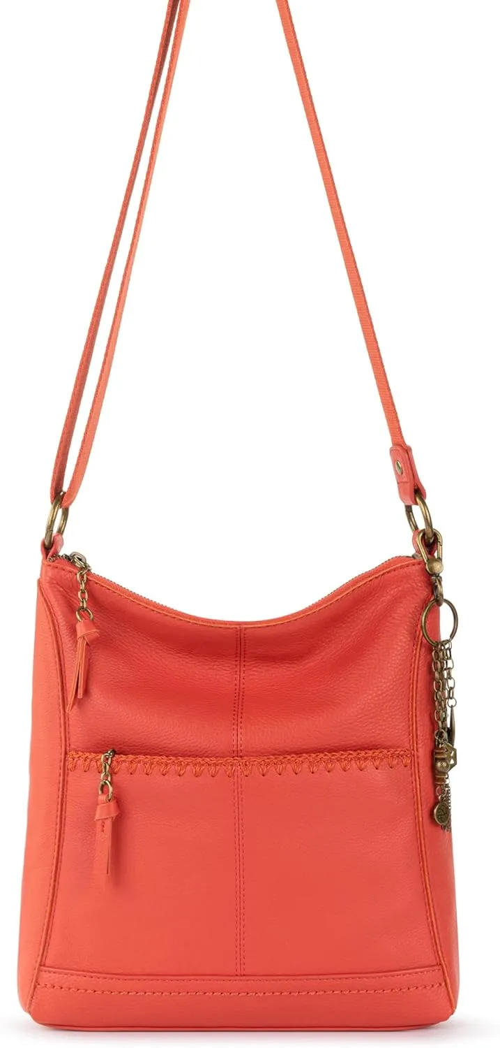 The Sak Lucia Crossbody Bag in Leather, Convertible Purse with Adjustable Strap