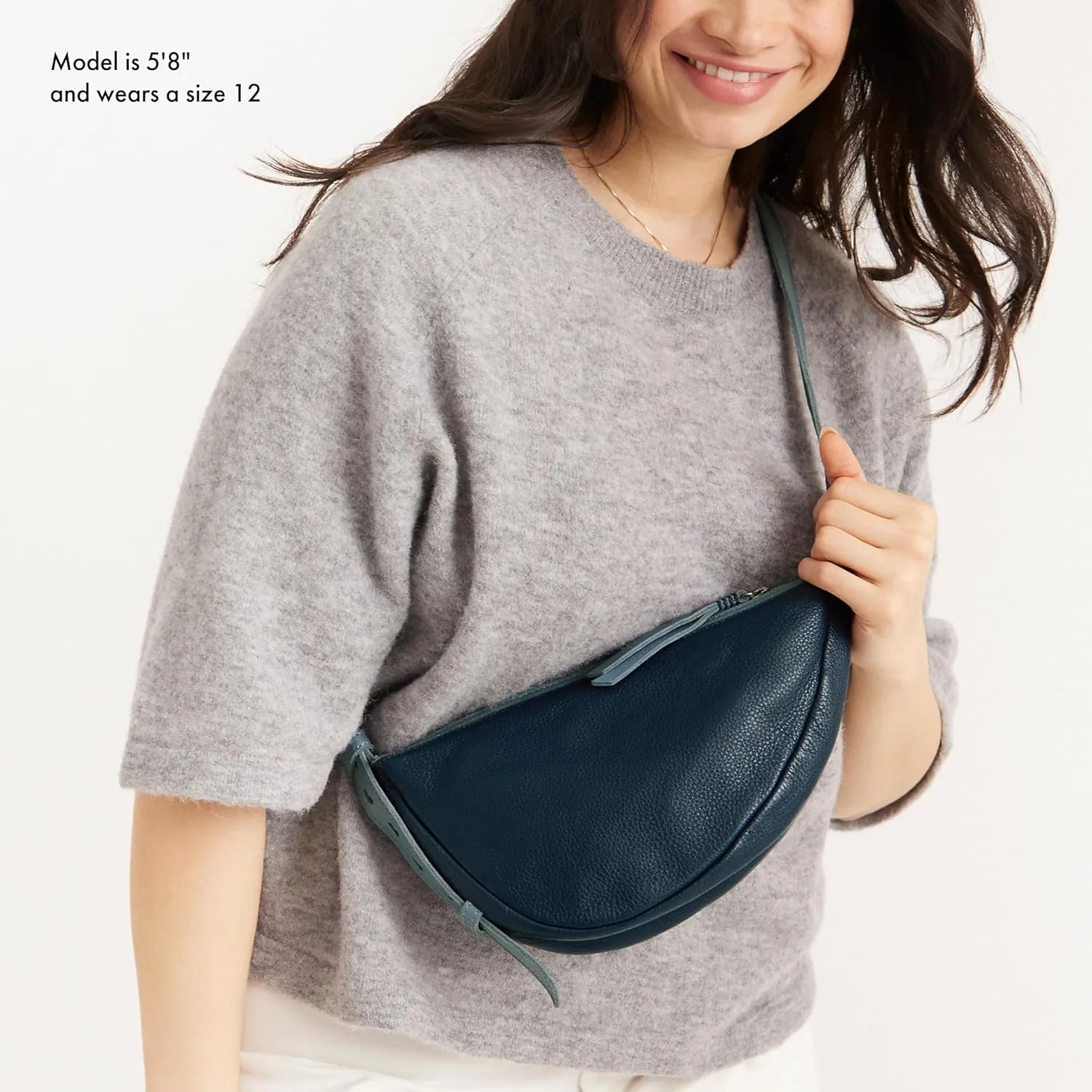 The Sak Tess Sling Purse - Small Woman's Crossbody Bag For Everyday & Travel - Handbag With Zipper Closure & Adjustable Strap