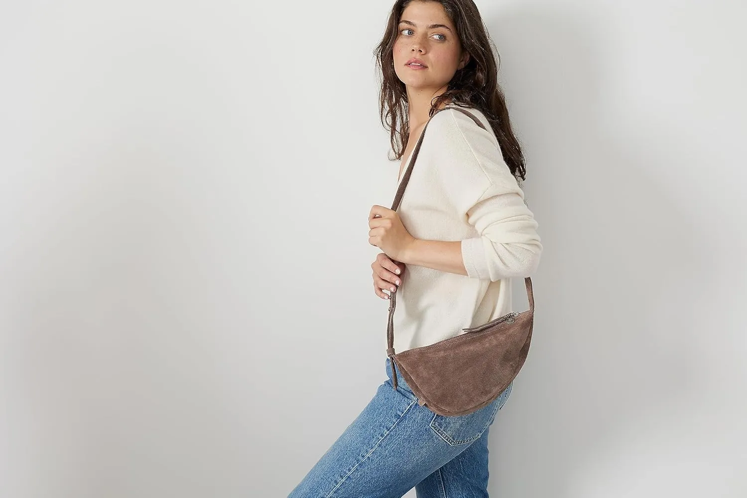 The Sak Tess Sling Purse - Small Woman's Crossbody Bag For Everyday & Travel - Handbag With Zipper Closure & Adjustable Strap