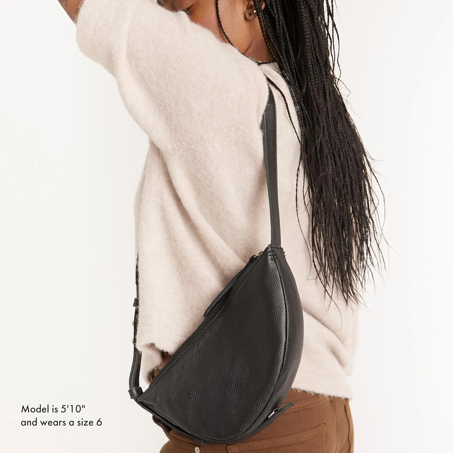 The Sak Tess Sling Purse - Small Woman's Crossbody Bag For Everyday & Travel - Handbag With Zipper Closure & Adjustable Strap