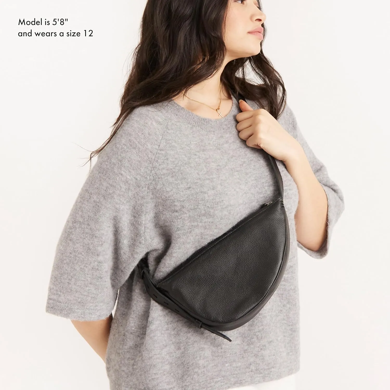 The Sak Tess Sling Purse - Small Woman's Crossbody Bag For Everyday & Travel - Handbag With Zipper Closure & Adjustable Strap