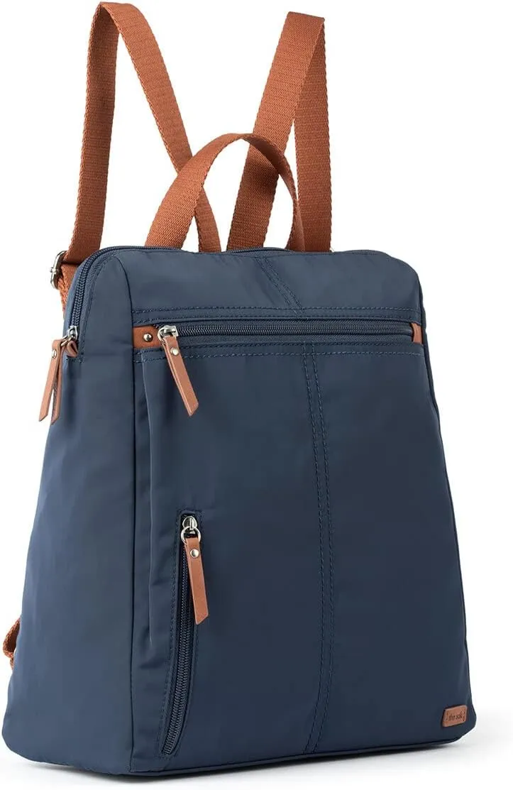 the sak Women's Esperato Recycled Nylon Backpack, Navy II, One Size