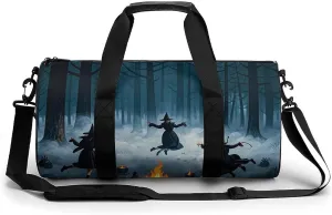 The Witch of The Forest Gym Bag Small Travel Duffle Bag with Compartment Carry On Weekender Bag for Women Men