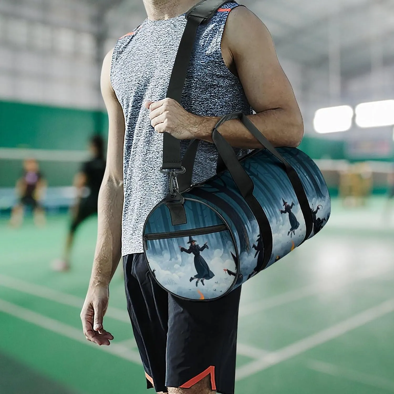 The Witch of The Forest Gym Bag Small Travel Duffle Bag with Compartment Carry On Weekender Bag for Women Men