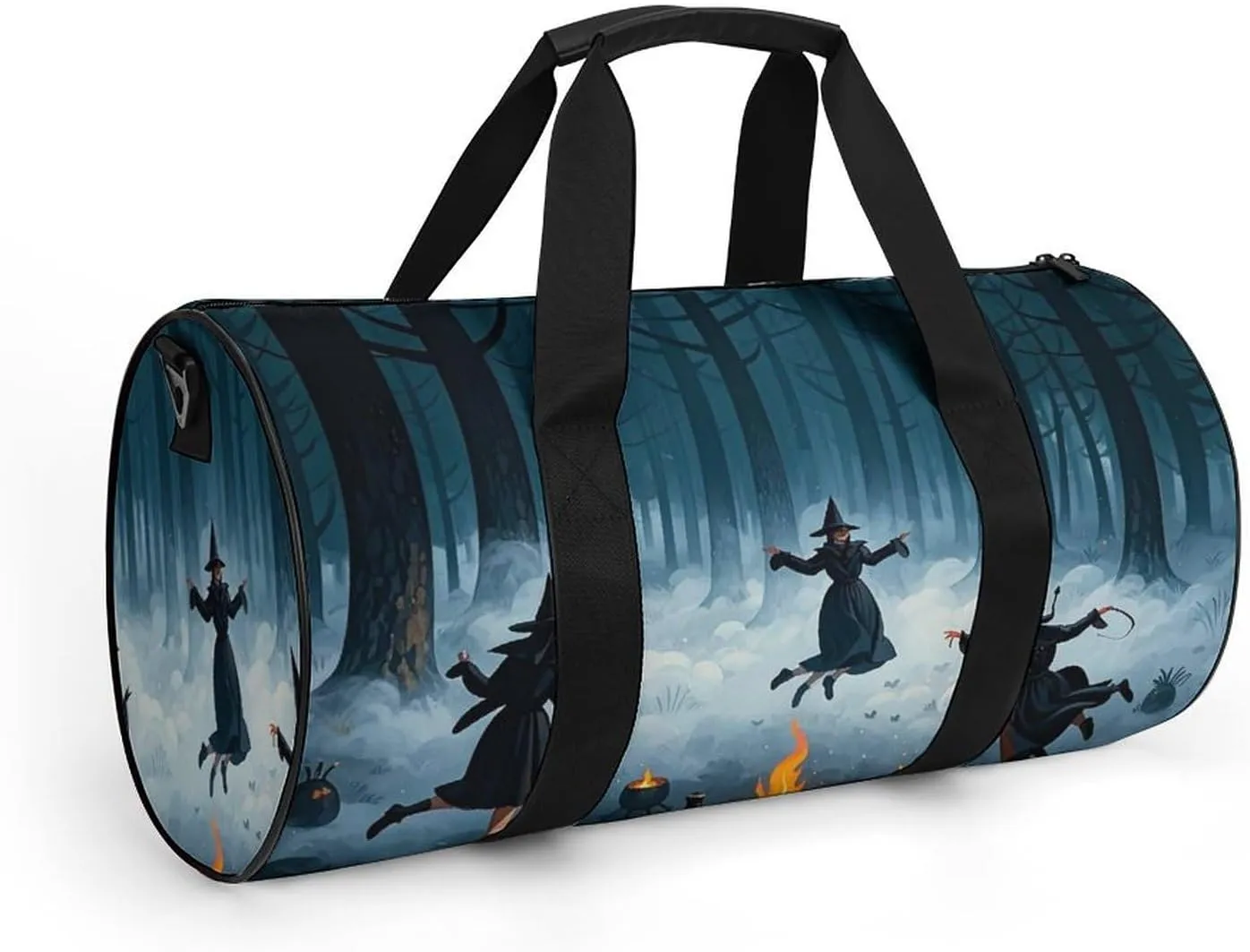The Witch of The Forest Gym Bag Small Travel Duffle Bag with Compartment Carry On Weekender Bag for Women Men