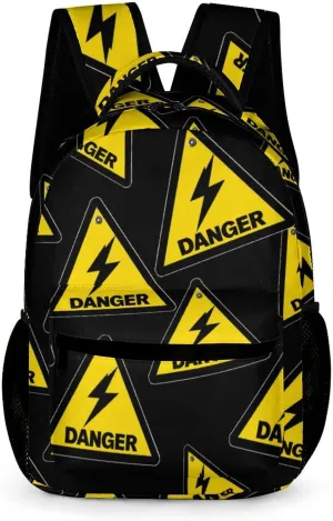 Thunder Danger Casual Backpack Travel Laptop Cute Basic Shoulder Bag for Work Women & Men