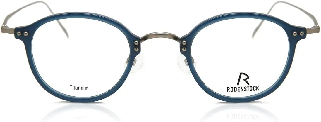 Titanium/Acetate Eyeglasses R7059 B 46-23 Blue - Unisex