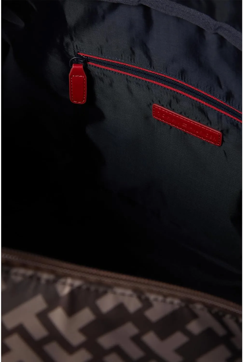 Tommy Hilfiger Kayna II Convertible Weekender TH Bias Smooth Nylon Dark Chocolate Tonal One Size