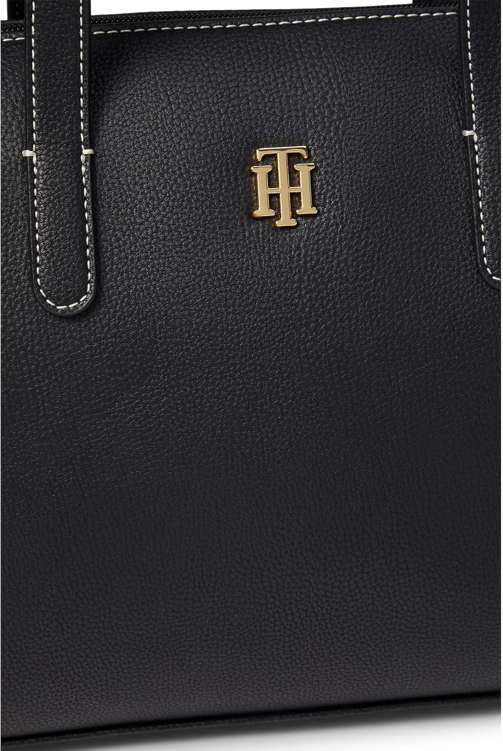 Tommy Hilfiger Women's Gina Ii Convertible Top Zip Satchel Pebble Pvc